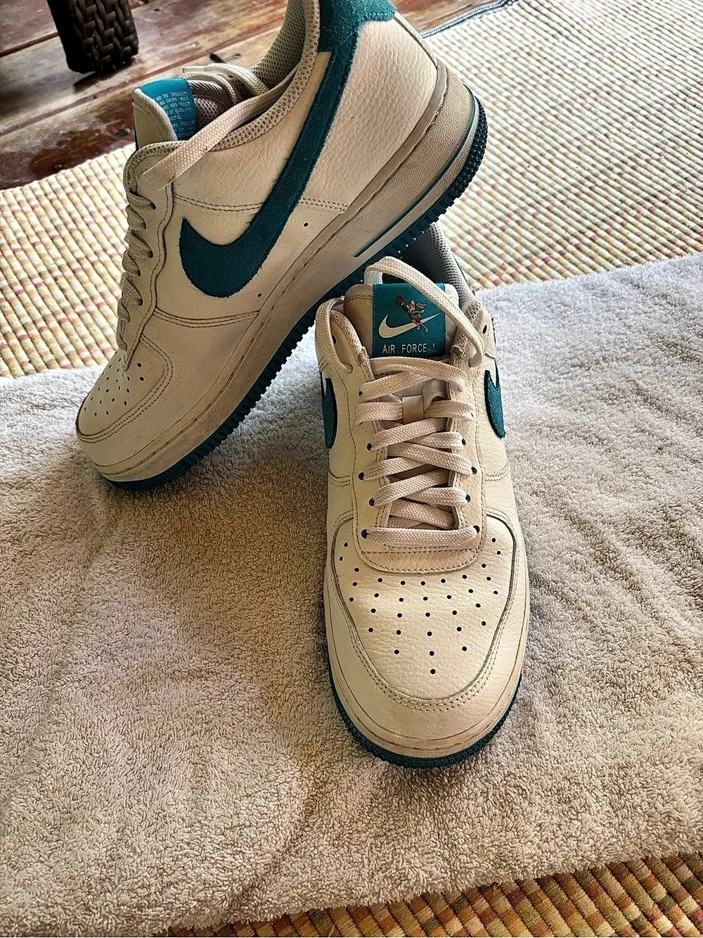 Nike Air Force 1 Sneakers Blue & White US 8.5